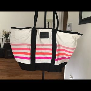 Victoria Secret Striped Tote Bag!